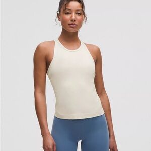 lululemon Align™ Waist-Length Racerback Tank Top (Light Ivory) 4 NWT